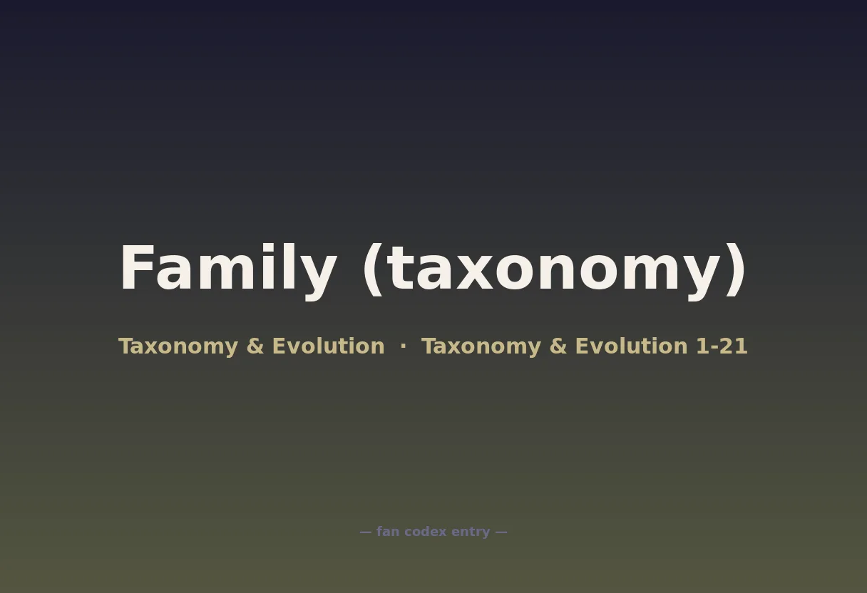 Family (taxonomy)